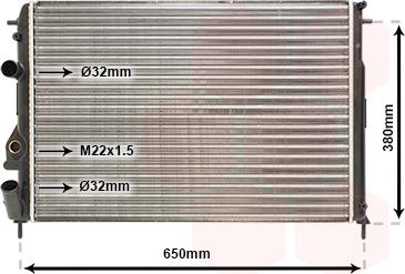 TQ TQ-43002266 - Радиатор, охлаждане на двигателя vvparts.bg