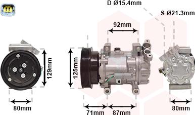 TQ TQ-4300K401 - Компресор, климатизация vvparts.bg