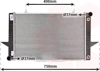 TQ TQ-59002092 - Радиатор, охлаждане на двигателя vvparts.bg