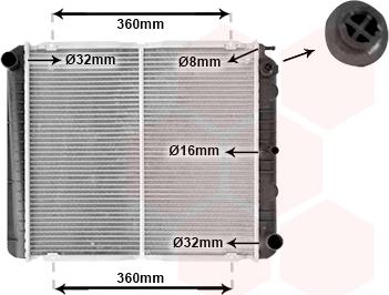 TQ TQ-59002038 - Радиатор, охлаждане на двигателя vvparts.bg