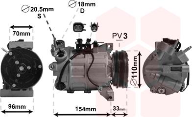 TQ TQ-5900K183 - Компресор, климатизация vvparts.bg