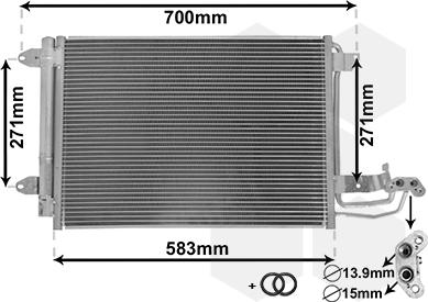 TQ TQ-58005209 - Кондензатор, климатизация vvparts.bg