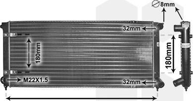 TQ TQ-58002041 - Радиатор, охлаждане на двигателя vvparts.bg