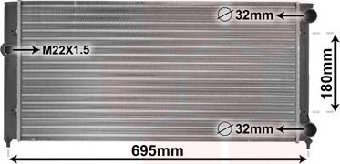 TQ TQ-58002109 - Радиатор, охлаждане на двигателя vvparts.bg