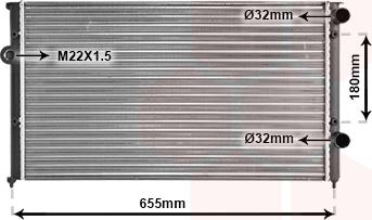 TQ TQ-58002102 - Радиатор, охлаждане на двигателя vvparts.bg