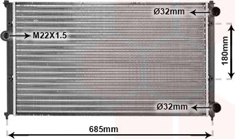 TQ TQ-58002116 - Радиатор, охлаждане на двигателя vvparts.bg