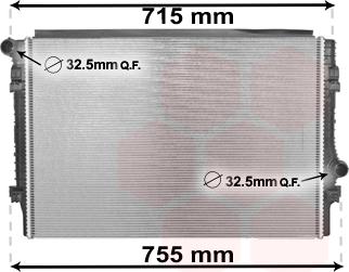 TQ TQ-58002336 - Радиатор, охлаждане на двигателя vvparts.bg