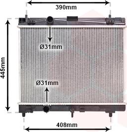 TQ TQ-53002357 - Радиатор, охлаждане на двигателя vvparts.bg