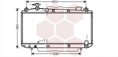 TQ TQ-53002299 - Радиатор, охлаждане на двигателя vvparts.bg