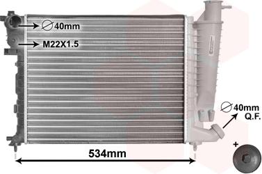 TQ TQ-09002059 - Радиатор, охлаждане на двигателя vvparts.bg