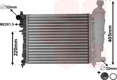 TQ TQ-09002115 - Радиатор, охлаждане на двигателя vvparts.bg
