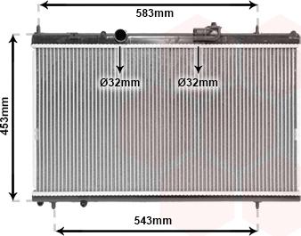 TQ TQ-09002228 - Радиатор, охлаждане на двигателя vvparts.bg