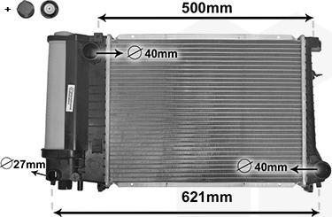 TQ TQ-06002135 - Радиатор, охлаждане на двигателя vvparts.bg