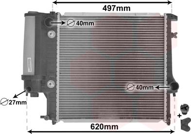 TQ TQ-06002125 - Радиатор, охлаждане на двигателя vvparts.bg