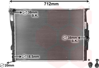 TQ TQ-06002291 - Радиатор, охлаждане на двигателя vvparts.bg