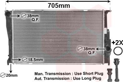 TQ TQ-06002293 - Радиатор, охлаждане на двигателя vvparts.bg