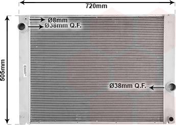 TQ TQ-06002284 - Радиатор, охлаждане на двигателя vvparts.bg