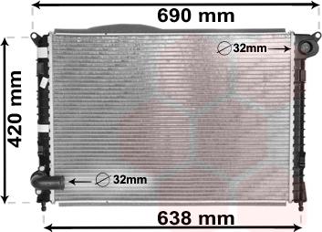 TQ TQ-06002286 - Радиатор, охлаждане на двигателя vvparts.bg