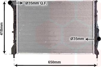 TQ TQ-01002083 - Радиатор, охлаждане на двигателя vvparts.bg