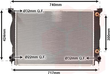 TQ TQ-03002205 - Радиатор, охлаждане на двигателя vvparts.bg