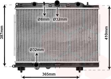 TQ TQ-02002154 - Радиатор, охлаждане на двигателя vvparts.bg