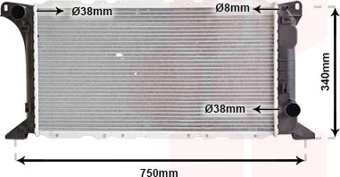 TQ TQ-18002085 - Радиатор, охлаждане на двигателя vvparts.bg