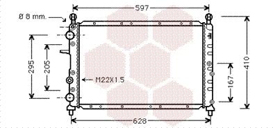 TQ TQ-17002095 - Радиатор, охлаждане на двигателя vvparts.bg