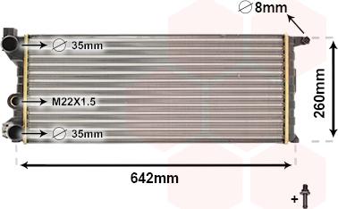 TQ TQ-17002074 - Радиатор, охлаждане на двигателя vvparts.bg