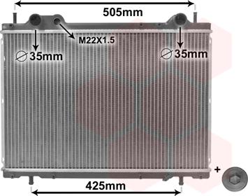 TQ TQ-17002185 - Радиатор, охлаждане на двигателя vvparts.bg