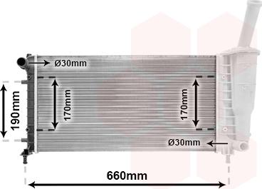 TQ TQ-17002290 - Радиатор, охлаждане на двигателя vvparts.bg