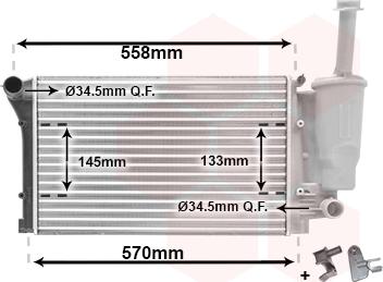 TQ TQ-17002291 - Радиатор, охлаждане на двигателя vvparts.bg