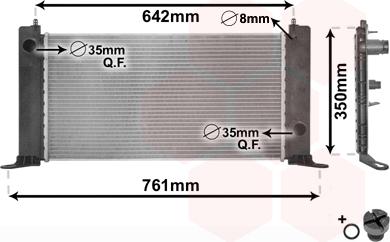 TQ TQ-17002243 - Радиатор, охлаждане на двигателя vvparts.bg