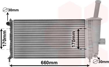 TQ TQ-17002208 - Радиатор, охлаждане на двигателя vvparts.bg