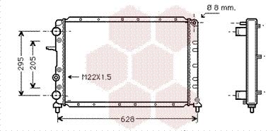 TQ TQ-17002236 - Радиатор, охлаждане на двигателя vvparts.bg