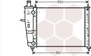 TQ TQ-17002230 - Радиатор, охлаждане на двигателя vvparts.bg