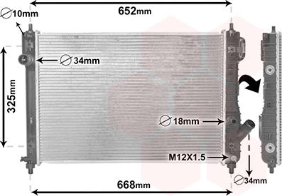 TQ TQ-81002087 - Радиатор, охлаждане на двигателя vvparts.bg