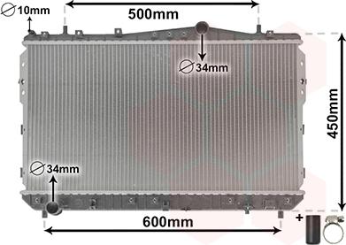 TQ TQ-81002073 - Радиатор, охлаждане на двигателя vvparts.bg