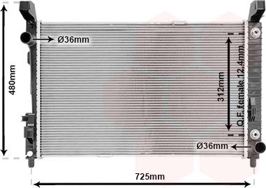 TQ TQ-30002364 - Радиатор, охлаждане на двигателя vvparts.bg