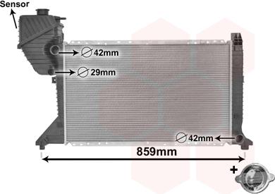 TQ TQ-30002300 - Радиатор, охлаждане на двигателя vvparts.bg