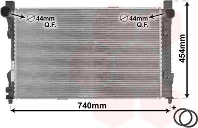 TQ TQ-30002338 - Радиатор, охлаждане на двигателя vvparts.bg