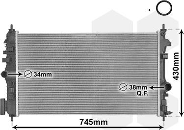 TQ TQ-37002474 - Радиатор, охлаждане на двигателя vvparts.bg