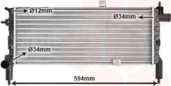 TQ TQ-37002074 - Радиатор, охлаждане на двигателя vvparts.bg