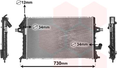 TQ TQ-37002294 - Радиатор, охлаждане на двигателя vvparts.bg