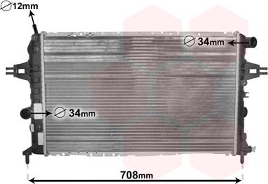 TQ TQ-37002252 - Радиатор, охлаждане на двигателя vvparts.bg