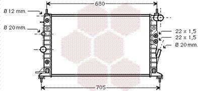 TQ TQ-37002222 - Радиатор, охлаждане на двигателя vvparts.bg