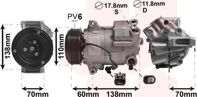 TQ TQ-3700K607 - Компресор, климатизация vvparts.bg