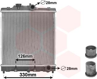 TQ TQ-25002067 - Радиатор, охлаждане на двигателя vvparts.bg