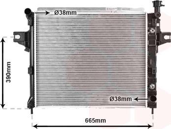 TQ TQ-21002044 - Радиатор, охлаждане на двигателя vvparts.bg