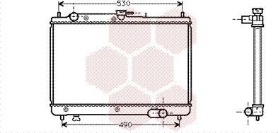 TQ TQ-27002066 - Радиатор, охлаждане на двигателя vvparts.bg