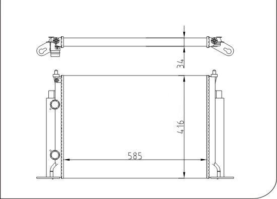 TQ TQ-YMLR423 - Радиатор, охлаждане на двигателя vvparts.bg